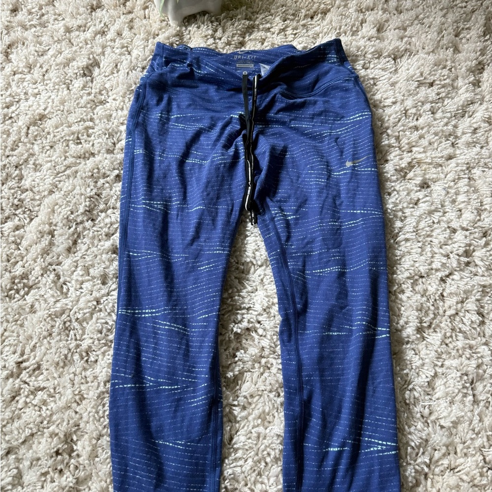 Nike Dri-FIT Blue Athletic blue cute gym yoga running leggings
